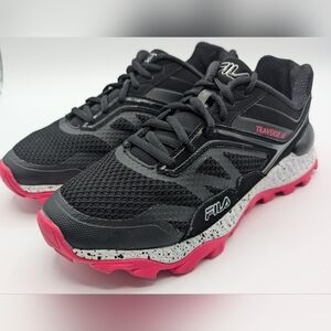 Hot Pink & Black Fila Women’s Traverse AT Trail Running & Jogging Shoes size 9